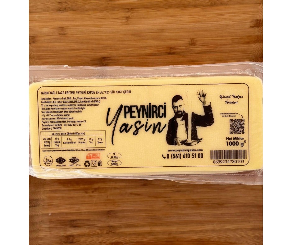 TAZE KAŞAR PEYNİRİ 1 KG 